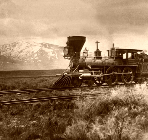 Central Pacific Railroad near Salt lake, 1865-69, Alfred Hart-500
